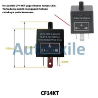 Flasher Mobil LED 3Kaki CF13KT CF14KT Atur Kecepatan Kedip Lampu Sein Sen Sign Car Flaser Stel Cepat