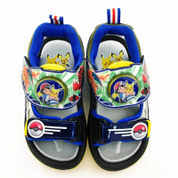 【童鞋城堡】LED燈涼鞋 神奇寶貝 寶可夢(PA3580-藍)