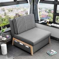 Small single sofabed folding dual-purpose Foshan living room study nap double telescopic bed multi-function sofa