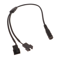 DC5521 ke 4Pin kasut sukan sukan 12V sukan sukan satu-ke-dua kabel Patch kabel penghantaran