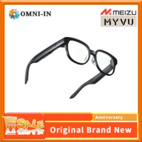 MEIZU MYVU AR smart glasses, enamel gray, 43g Flyme AI model, 2000nit peak eye brightness, 0.5mm super linear dual speakers