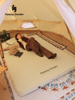 Fantasy Garden夢花園戶外露營自動充氣墊加厚單雙人防潮睡墊氣床