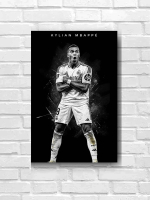 โปสเตอร์ Kylian Mbappe คีเลียน เอ็มบัปเป้ นักฟุตบอล Poster รับทำ โปสเตอร์ติดผนัง ของแต่งบ้าน รูปภาพต