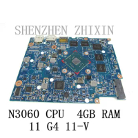 For HP Chromebook 11 G5 11-V Laptop motherboard N3060 CPU 4GB RAM 16 GB GEMMC Mainboard Test Good