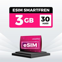 ESIM SMARTFREN 3GB 30 Hari