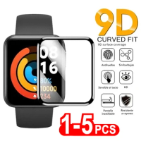 1-5pcs 3D Curved Edge Full Screen Protector For Redmi Watch 2 3 Lite Active Protective Film for Xiaomi Mi Watch Lite 2019 Color
