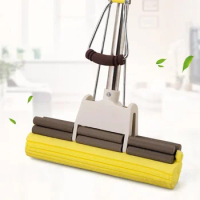 Mops Rotated The Nozzle Sponge Hand Spray Microfibre Water Twist 1pc Without Flat Self-squeezing Floor Washing Mop