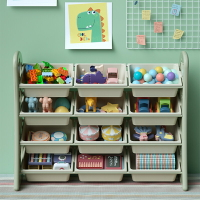 兒童玩具收納架寶寶玩具架子幼兒園置物整理箱儲物柜書架一體家用