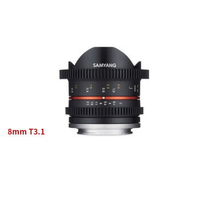 Samyang鏡頭專賣店: 8mm/T3.1 Fisheye Cine Lens Fuji FX(保固二個月)