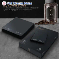 Precision Drip Coffee Scale Coffee Weighing 0.1g Drip Coffee Scale with Timer Digital Kitchen Scale with Backlight Coffee Access