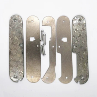1 Pair Pattern Steel Scales for 91mm Victorinox Swiss Army Knife Scale Handle for SAK
