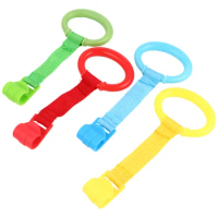 Baby Rings Up Stand Walking Crib Ring Assistant Bed Toddler Playpen Hanging Handles Play Toy Gym Toys Cot Hand Infant Standing