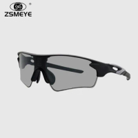 ZSMEYE TR90 Driving Photochromic Polarized Sunglasses Men Travel Ultra-Light Chameleon Glasses 0.1 Second LCD Smart Chip Gafas