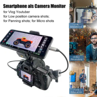 Android Phone Tablet Camera Monitor HDMI Adapter For Vlog Youtuber Filmmaker Video Capture Card Device DVD Camera Live Recording