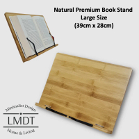 Bamboo Book Stand | Ergonomic Adjustable Book Stand | Rehal Stand | Al-Quran Stand