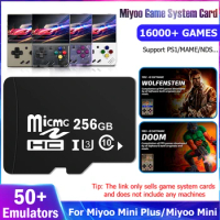 Miyoo Mini 256GB Newest Version System Card 16000+ games 50+ Emulators Customized and Optimized System card for Miyoo mini Plus