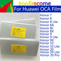 50Pcs/Lot OCA Optical Clear Adhesive For Huawei Honor 7 8 9 10 20 Lite Pro Honor 8A 8C 8X 9X LCD Screen Laminating