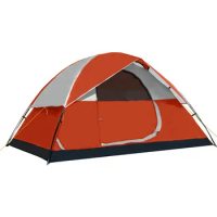 Pacific Pass 4Person Family Dome Tent with Removable Rain Fly Easy Setup for Camp Outdoor