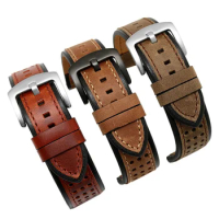 The New Soft Genuine Leather Watch Strap For Citizen Seiko Fossil Watch Band The Universal Watch is 20mm 22mm 24mm Men