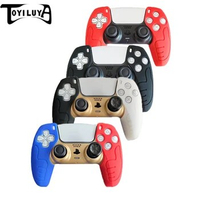 TOYILUYA PS5 Soft Thicken Silicone Gel Rubber Case Cover For SONY Playstation 5 PS5 Controller Protection Case Skin PS5 Gamepad