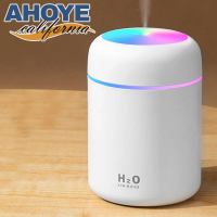 【AHOYE】小夜燈靜音桌面加濕器 USB供電 水氧機 香薰機 空氣清淨器