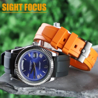 19mm 20mm 21mm 22mm FKM Watch Band for Seiko Citizen Tissot Orient Certina Watch Fluoro Rubber Strap for Casio IWC Zenith Titoni