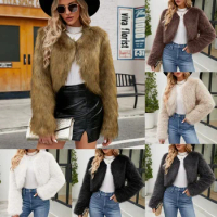Fashion Womens Imitation Fur Jecket Winter New Fur Short Coat for Women