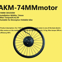 AKM Ebike Conversion Kit 74MM 36V250W with Front Hub Motor wheel Set For Electric Bike Conversion Kit with LCD LED display