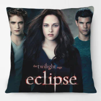 The Twilight Saga Edward Cullen Vampire Film Portrait Cushion Cover Decorative Pillows For Sofa 45X45cm