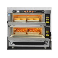 Hot Sale Baking Oven Electric Commercial Bread Bakery Oven Auto 1/2/ 3 Deck Pita Bread Oven Commercial Pizza Ovens Manufacturer
