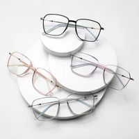 Kacamata Frame Kotak Bening Wanita Lensa Minus & Normal Photocromic Blueray Bluecromic 8299 Ungu,Ant