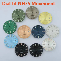 31.8mm NH35 Dial S Dial Green Luminous Parts for Royal Oak Seiko NH36 Automatic Movement Watch Accessories Repair Tools Replace