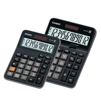 CASIO เครื่องคิดเลขแพ็คคู่ รุ่น DX-12B+MX-12B Duo สีดำ
