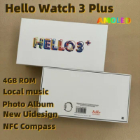 2024 NEW Hello 3 Plus Smart Watch Ultra AMOLED Men Always On Display NFC Compass Smartwatch 4GB ROM Local Music For Android IOS
