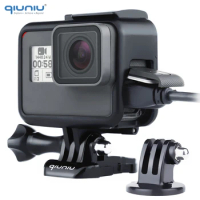QIUNIU Frame Protective Housing Case for GoPro Hero 7 6 5 Black 2018 for Go Pro 7 Silver White Protective Case Accessories