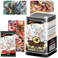 One Piece Cards Booster Box Hot Blooded Japanese Anime Popular Protagonist Luffy Game Trading Rare Collection Cards Child Gift