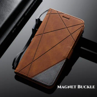 Leather Case For OnePlus 9 8 Pro 8T 9R Magnet Buckle Card Slot Wallet Kickstand Flip Book Case Cover For OnePlus9 OnePlus8 Pro