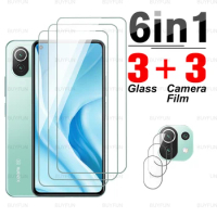 6in1 Camera Lens Film For Mi 11 lite 6.55inch HD Front Tempered Glass for xiaomi 11t pro xiomi mi11 lite mi 11tpro safety glass