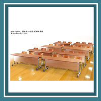 『商款熱銷款』【辦公家具】HSW-1860HL 銀桌架 木擋板 紅櫸木折合式會議桌 辦公桌 書桌 桌子