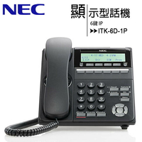 NEC ITK-6D-1P 6鍵顯示型IP話機【APP下單最高22%點數回饋】