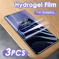 3Pcs Hydrogel Film Full Cover Screen Protector For OnePlus 11 10 9 8 7 Pro 8t 7t 6t 9r Nord 2 Protective Not Glass Accessories