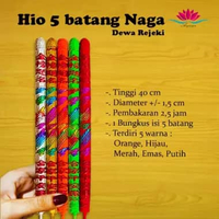 Hio Sembahyang / Dupa 5 Batang Lima Penjuru Dewa Rejeki