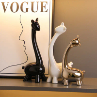 Ceramic animal ornaments for home living room, modern model room, TV cabinet, wine cabinet, entrance