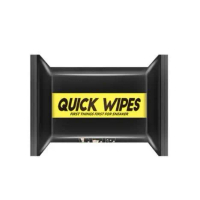 ทิชชู่เปียกทำความสะอาดรองเท้า QUICK WIPES !!ของแท้!! แพ็ค 12 ชิ้น   ผ้าเปียก แผ่นเช็ดรองเท้า ผ้าเช็ด
