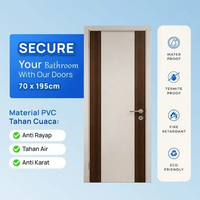 Pintu PVC WMNS 701 70x195cm Kanan/Kiri + Handle - Tidy - Proteksi Ganda Extra Bubble Wrap
