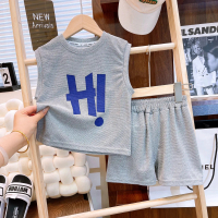 Bộ đồ ngủ mùa hè kiểu OOTD cho bé trai/bé gái, chất liệu vải nỉ (waffle), phù hợp từ 0–8 tuổi: áo th