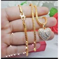 kalung perhiasan termewah 013 kalung titanium asli anti luntur anti karat kalung perhiasan pashion w