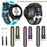 Replacement Wristband Wrist strap For Garmin Forerunner 235 220 620 630 735 735XT Smartwatch fashio Silicone Watch Band Bracelet