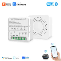 Tuya WiFi Smart Switch 2-way Control Switch Mini Smart Breaker Smart Life Control Work With Alexa Home Alice
