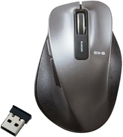 [2東京直購] Elecom M-XGM10DBBK/EC 滑鼠 M尺寸 5鍵 (搭載返回前進按鈕) 藍 LED 金屬灰 TT1